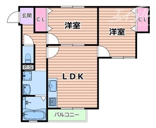 富士林プラザ11番館の物件間取画像